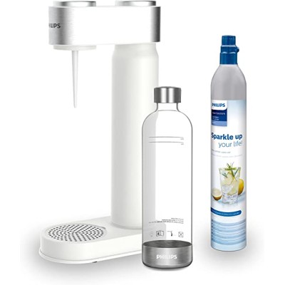 Soda maker viva bianco con bottiglia e bombola