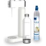 Soda maker viva bianco con bottiglia e bombola