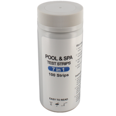 7-in-1 test kit for swimming pools and spas