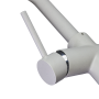 Ice White 5-Way Mixer Tap with high round spout