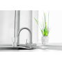 Ice White 5-Way Mixer Tap with high round spout