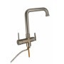 Miscelatore 4 vie alto nickel