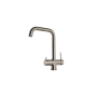 5-Way Square Spout Mixer Tap in Brushed Stainless Steel