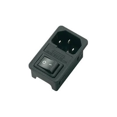 Connettore iec con interruttore e fusibile