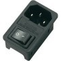 Connettore iec con interruttore e fusibile