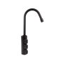 3-Way Faucet in Black Fragranite Stainless Steel - Low Spout