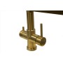 5-Way Gold Mixer Tap with Flexible Hose - Stainless Steel