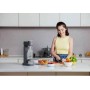 Soda maker lite grigio con bottilia e bombola