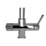 5-way mixer tap with high round spout