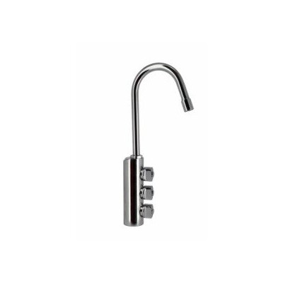 3-Way Faucet in Chrome Stainless Steel - Low Spout