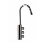 3-Way Faucet in Chrome Stainless Steel - Low Spout
