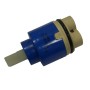 Replacement hot/cold ceramic cartridge for blrf mixers