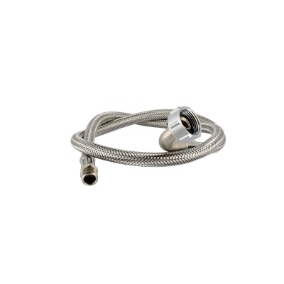 Flessibile inox dn10 m3/8 x f 3/4 curvo lunghezza 100 cm