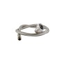 Flessibile inox dn10 m3/8 x f 3/4 curvo lunghezza 100 cm
