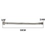 Stainless steel hose, 3/4‘ x 3/8’, length 50 cm