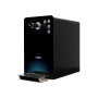 Elegante black push button. 4 dispensing options (still, cold, sparkling, hot)