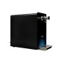 Elegante black push button. 4 dispensing options (still, cold, sparkling, hot)