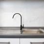 Elegance stainless steel tap in black stainless steel