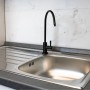 Elegance stainless steel tap in black stainless steel