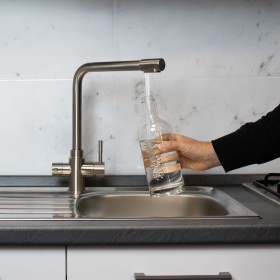 3-Way Mixer Tap in Stainless Steel
