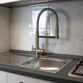 3-way shower mixer in 304 stainless steel