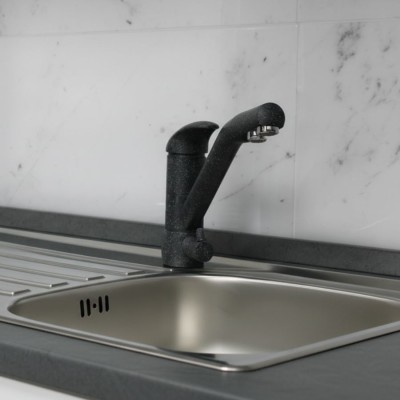 3-way Mixer Tap S Black Granite