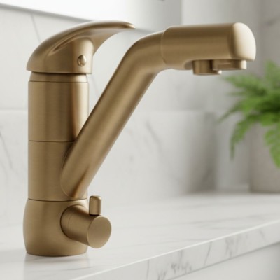 Miscelatore tre vie s ottone