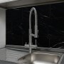 5-Way Mixer Tap with Flexible Shower - Stainless Steel AISI 304