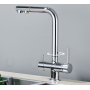 3-Way Mixer Tap with Pull-Out Spray