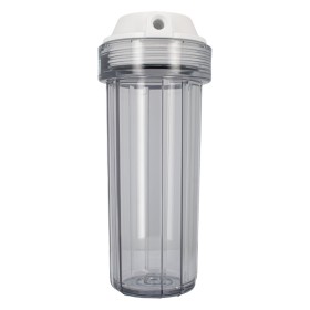 Tazza portafiltro trasparente 10" attacchi 1/4"