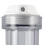 Tazza portafiltro trasparente 10" attacchi 1/4"