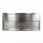 Vaschetta raccogli goccia inox 100x50 con bagnabicchiere