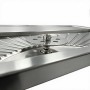 Stainless Steel Drip Tray 100×50 with Glass Rinser