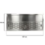 Vaschetta raccogli goccia inox 100x50 con bagnabicchiere