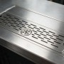 Vaschetta raccogli goccia inox 100x50 con bagnabicchiere