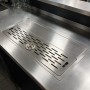 Vaschetta raccogli goccia inox 100x50 con bagnabicchiere