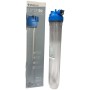 Tazza porta filtro 20" ottonata trasparente