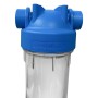 Tazza porta filtro 20" ottonata trasparente
