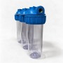 10 Clear Trio Cups