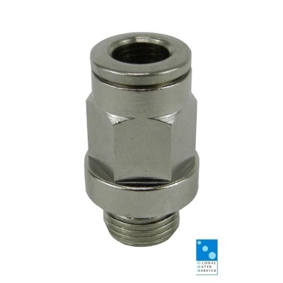 Straight brass fitting 1/4" pipe 6