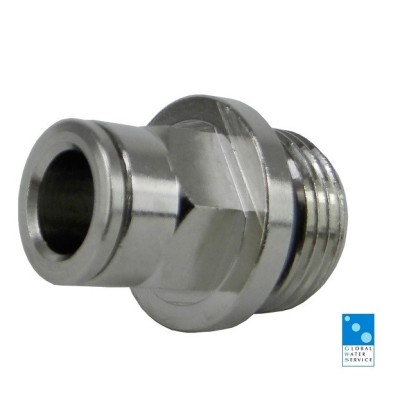 Straight brass fitting 3/8" pipe 8